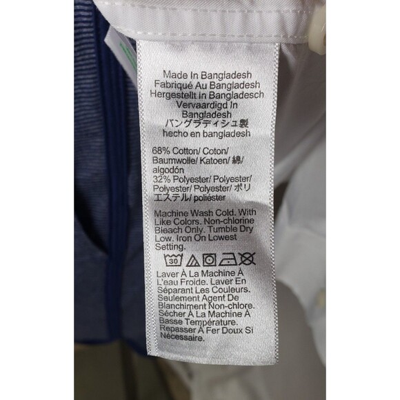 J Crew Performance Slim Mens Dress Shirt XL White Cotton Classic Dad Preppy Nerd - Picture 5 of 5